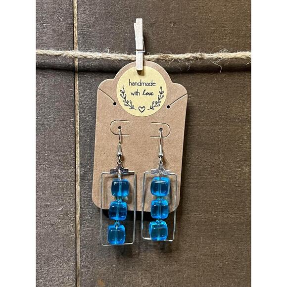 Handmade Jewelry - Handmade Ice Cube Earrings